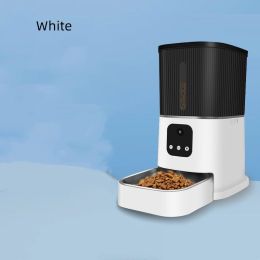 Pet Remote Control Intelligent Feeding Machine Real-time Voice Video (Option: PT05 White-US)
