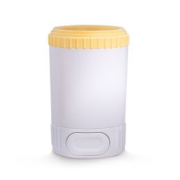 Automatic Pet Foot Wash Cup Automatic Cleaning Tool (Color: Yellow)