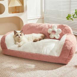 Winter Warm Fully Removable And Washable Cat Nest (Option: Strawberry Cheesecake-Average Size)