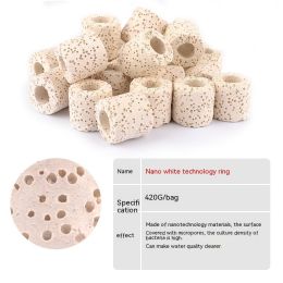 Fish Tank Filter Material Drip Box (Option: 420g-Nano White Technology Ring)