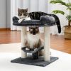 Indoor Small Cat Tree with Pad Fully Wrapped Scratching Posts