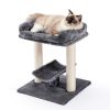 Indoor Small Cat Tree with Pad Fully Wrapped Scratching Posts