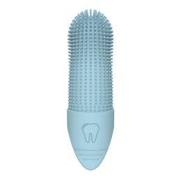 Silicone Cat And Dog Toothbrush (Option: Blue-Finger set toothbrush)