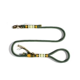 Dog Hand Holding Rope Anti Breaking Loose Collar (Option: Sling Olive Green-Large)