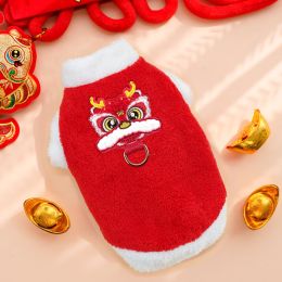 New Year Dress Dress Pet Dog Cat Clothes (Option: 382 Embroidery Xingshi-6XL)
