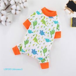 New Cotton Four-legged Pet Clothing (Option: Little Dinosaur-M)