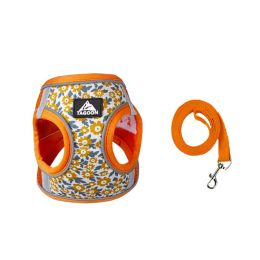 Dog Rope Leash Anti Breaking Loose Breathable Chest Strap (Option: Orange-M)