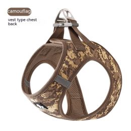 Fashion Small Dog Teddy Vest (Option: Love Brown Camouflage-L)